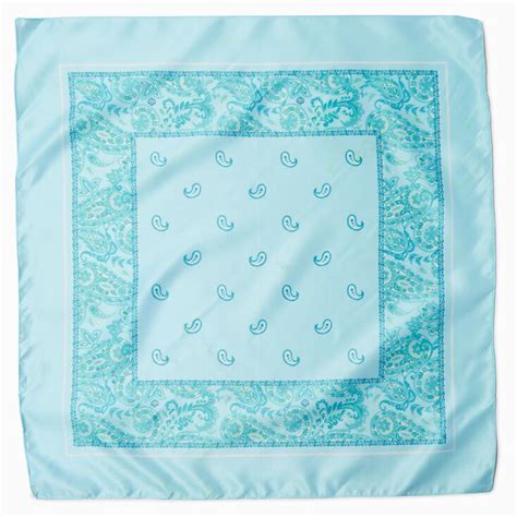 Mint Paisley Silky Bandana Headwrap Claires Us