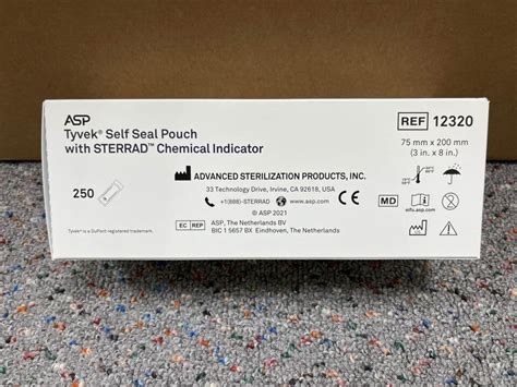 New Asp 12320 Tyvek Self Seal Pouch With Sterrad Chemical Indicator