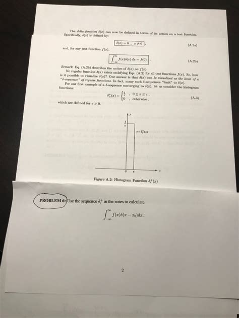 Solved The delta function (a) can now be defined in terms of | Chegg.com