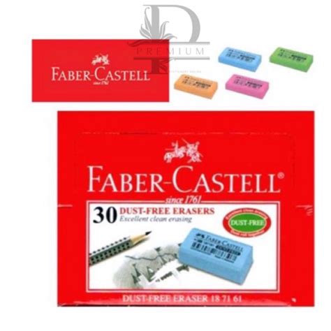 Faber Castell Dust Free Eraser Pcs Box Pemadam Faber