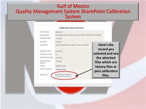 Qms Calibration Powerpoint