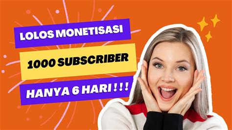 Cara Mendapatkan 1000 Subscriber Dengan Cepat Dan Mudah Youtuber