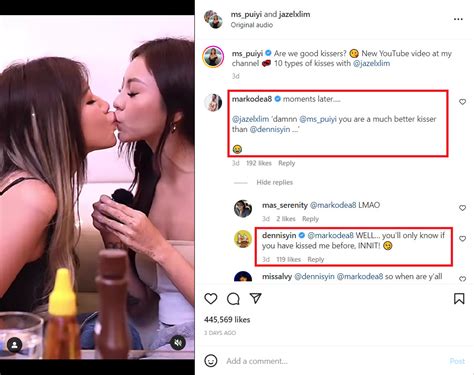 Mspuiyi Kisses Influencer Jazel Lim Hubby Dennis Yin Reacts