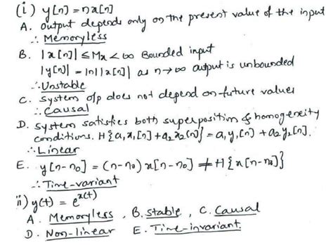 Sample Solved Problems Classification Of Signals And Systems