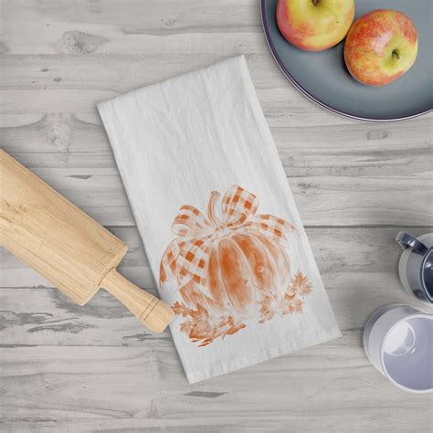 Fall Pumpkin Tea Towel Kitchen Towel Bathroom Towel - Etsy