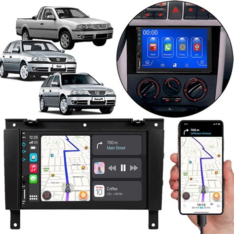 MP5 7 Polegadas CarPlay E Android Auto Gol G3 Parati G3 Saveiro E Mais