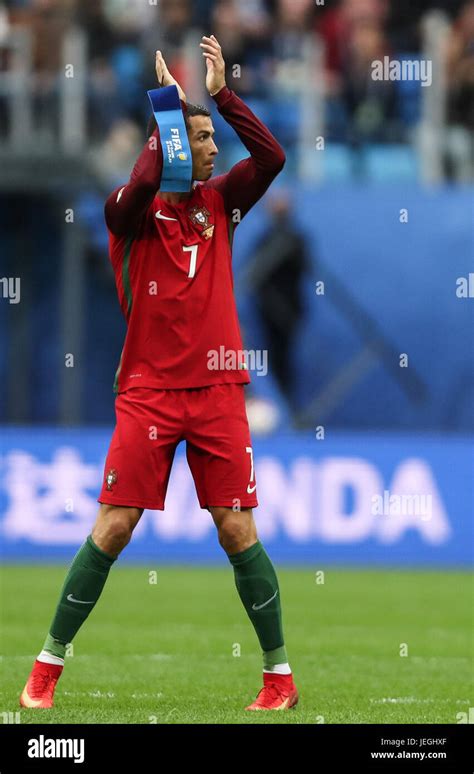 St Petersburg Russia 24th June 2017 Cristiano Ronaldo Of Portugal