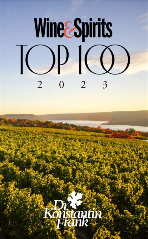 Dr Konstantin Frank Winery Triumphs With Top 100 Winery Award From