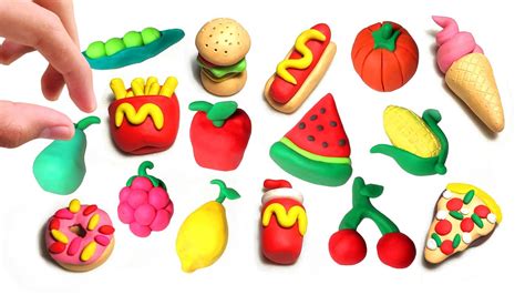 Diy How To Make Polymer Clay Miniature Food Set Fruits And Vegetables