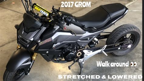 2017 Honda Grom Intro To My Stretched And Lowered Grom Youtube