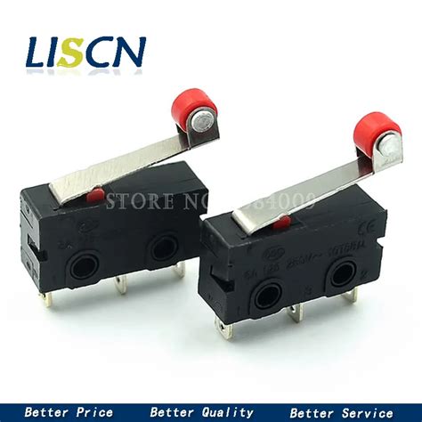 5pcs New Micro Roller Lever Arm Normally Open Close Limit Switch Kw12 3