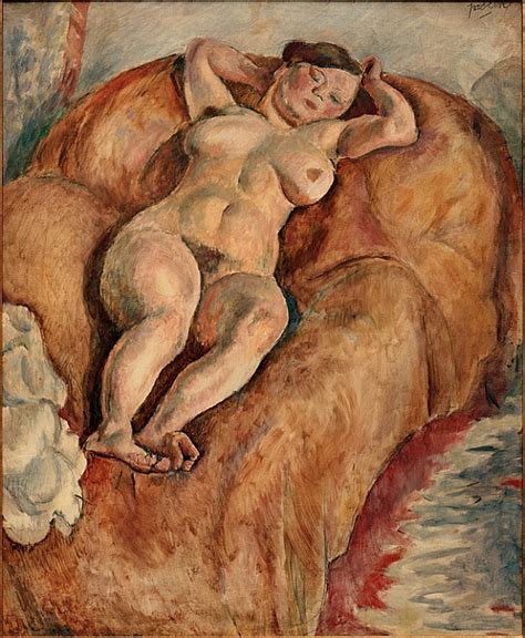 Reclining Female Nude By Jules Pascin Buy Fine Art Print