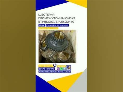 🔥ШЕСТЕРНЯ ПРОМЕЖУТОЧНА ЮМЗ (З ВТУЛКОЮ), Z1=20, Z2=40 #сільске ...