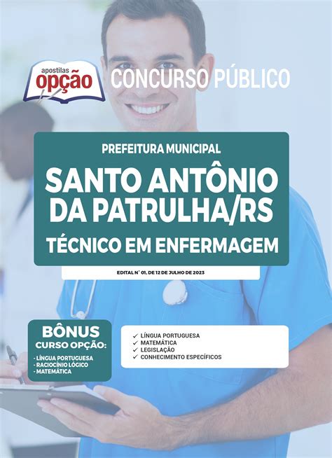 Apostila Prefeitura De Santo Ant Nio Da Patrulha Rs T Cnico Em