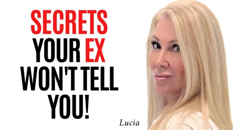 16 Secrets Your Ex Doesnt Want You To Know YouTube