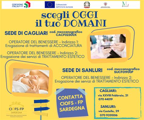 Aperte Le Iscrizioni Ai Corsi Iefp Ciofs Fp Sardegna