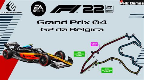 1014 F1 22 Modo Grand Prix 04 GP da Bélgica PS4 YouTube