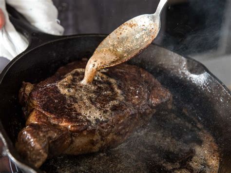 Pan Seared Butter Basted Thick Cut Steak Recipe