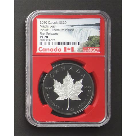 2020 Canada Maple Leaf S-$20 Twenty Dollar Fine Silver Coin with Case ...