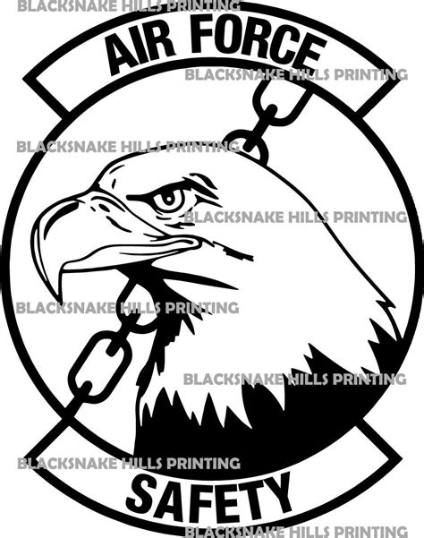 Us Air Force Safety Patch Vector Image Files Ai Pdf Eps Etsy