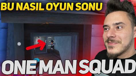 BU NASIL OYUN SONU ONE MAN SQUAD PUBG Mobile YouTube