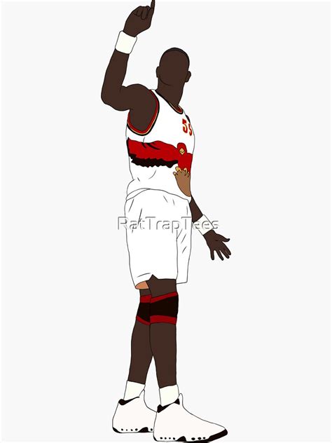 "Dikembe Mutombo Finger Wag" Sticker for Sale by RatTrapTees | Redbubble