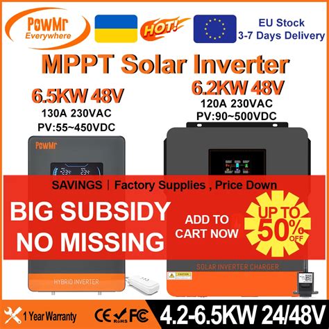 Hybrydowy Inwerter Solarny Powmr Kw Kw Kw Kw V V Do