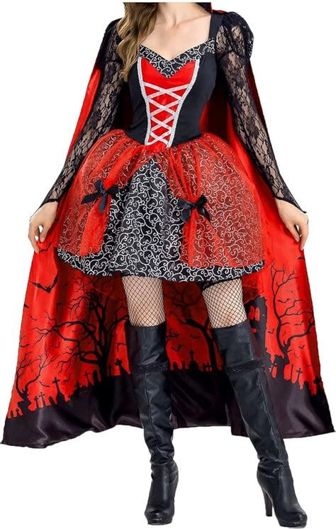 Woman Halloween Costume Plus Size Womens Halloween Witch Costume Masquerade Cosplay