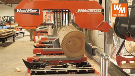 Aserradero Industrial WM4500 en Acción Wood Mizer Chile YouTube