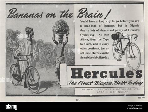 Vintage Magazine Advert For Hercules Bicycles From Dated April 1947