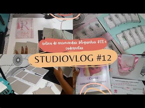 STUDIOVLOG 12 MUITOS BLOQUINHOS KIT CURSO CADERNETA SUS ROTINA