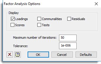 Factor Analysis Options Genstat Knowledge Base