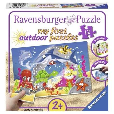 Ravensburger My First Outdoor Puzzle Amusant Monde Sous Marin Cdiscount