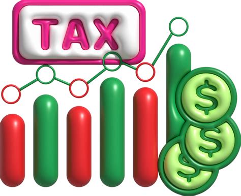 Illustration 3d Tax And Financial Income Graph Paying Taxes 22663307 Png