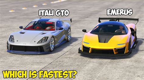 Gta Progen Emerus Vs Grotti Itali Gto Which Is Fastest Youtube