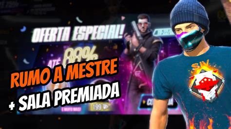 🔴free Fire Ao Vivo Rumo A Mestre🔴sala Valendo Alok🔴solo Ranked🔴jader