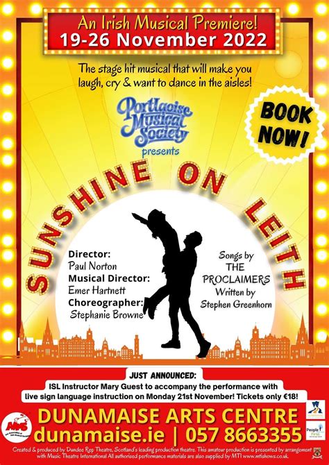 Irish Premiere of Sunshine On Leith musical - The Proclaimers Official