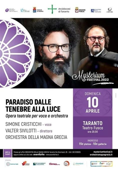 Mysterium Festival Paradiso Dalle Tenebre Alla Luce Valter Sivilotti