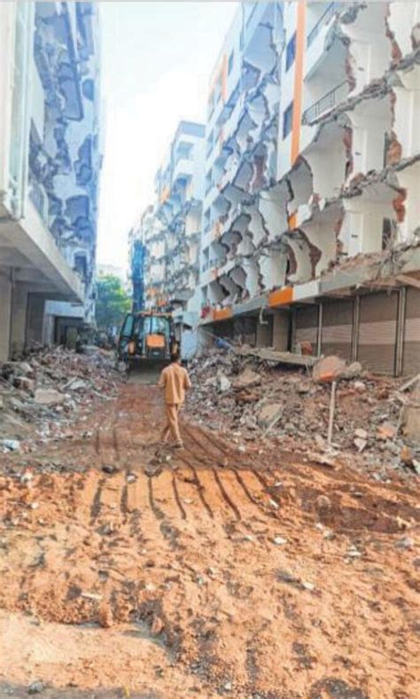 Shocking Civic Body Demolishes Illegally Built Flats In Ambegaon