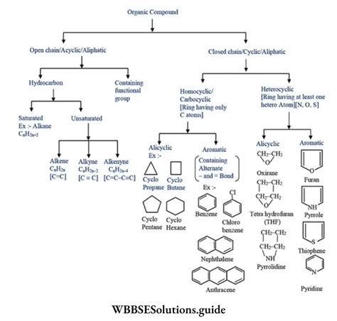 Classification Of Organic Compounds Chart