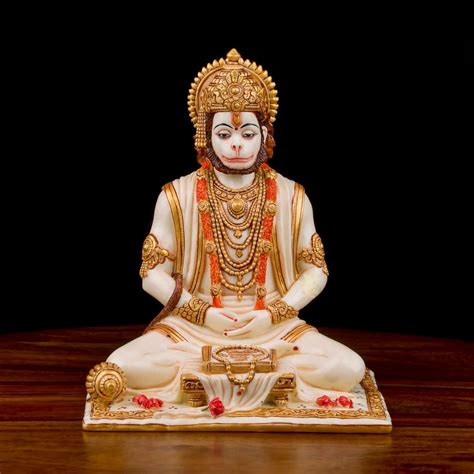 Buy Sevliya Traders Resin Lord Hanuman Ji Statue For Home Decor Veer