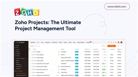 Zoho Projects Comprehensive Project Management Tool MediaWee