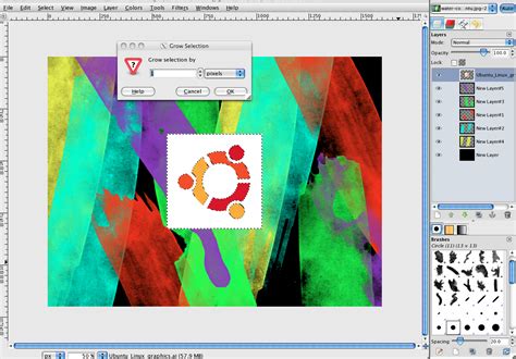 How To Make A Water Colour Ubuntu Wallpaper In Gimp Scott