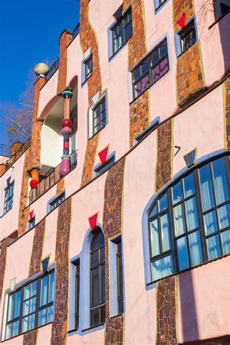 Windows Of The Green Citadel Building Of Magdeburg Editorial Photo