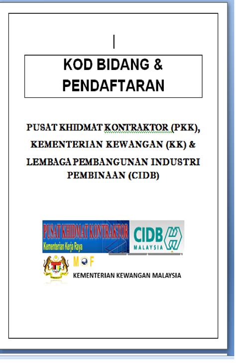 Kod Bidang Cidb Pdf Surat Kebenaran Bekerja Cidb Letter 7saudara Com