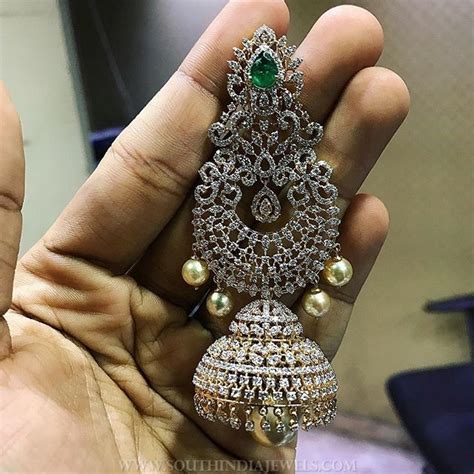 Bold Diamond Jhumka From Psatyanarayan And Sons Jewellers Diamond