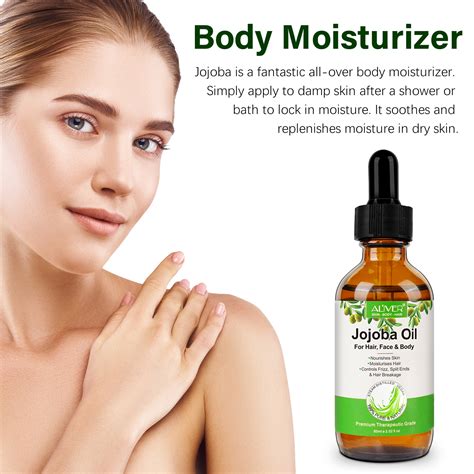 Aliver Jojoba Oil Nourishing Skin Moisturizing Skin Spa Body Essential