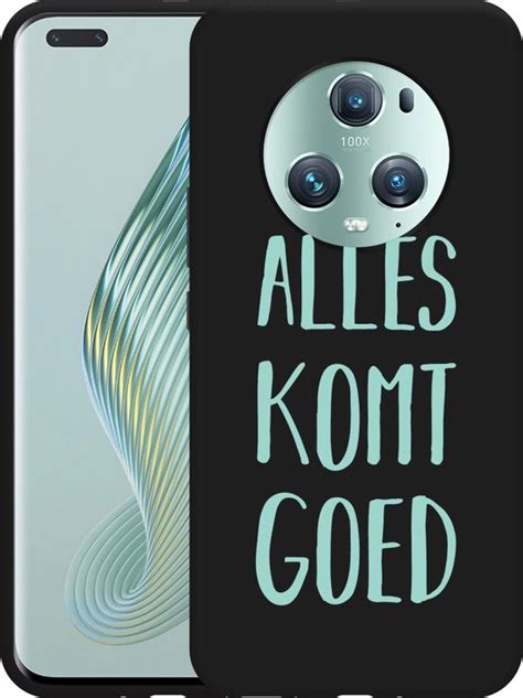 Cazy Hoesje Zwart Geschikt Voor Honor Magic Pro Alles Komt Goed Bol