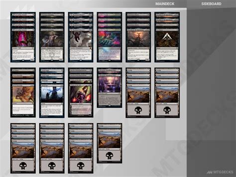 Arena Standard Mono Black Deck By Alookeva MTG DECKS