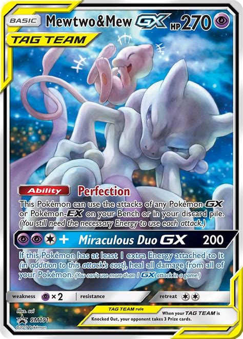 Mewtwo And Mew Card